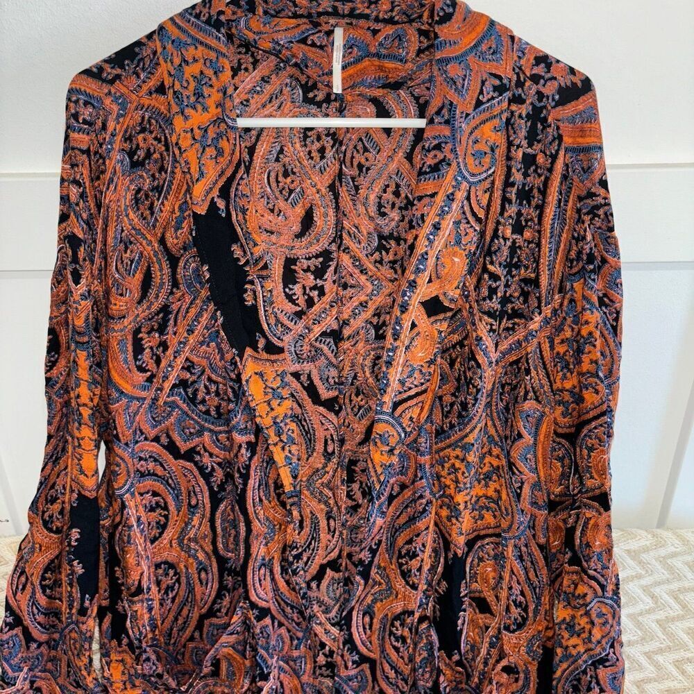 Free People Multicolor Paisley Kimono Top - Picture 6 of 12